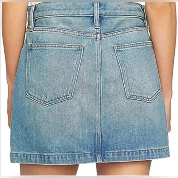 1. State l Zip Front Denim Skirt l 6 - Picture 4 of 5